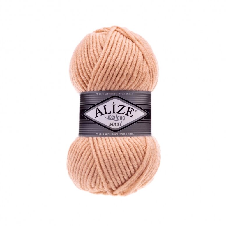 Alize Superlana Maxi 502 Peach – chunky wool acrylic yarn