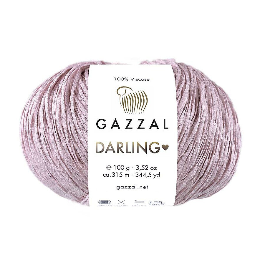 Gazzal Darling 565 Pilkšvai violetinė – viskozės siūlai vasarai
