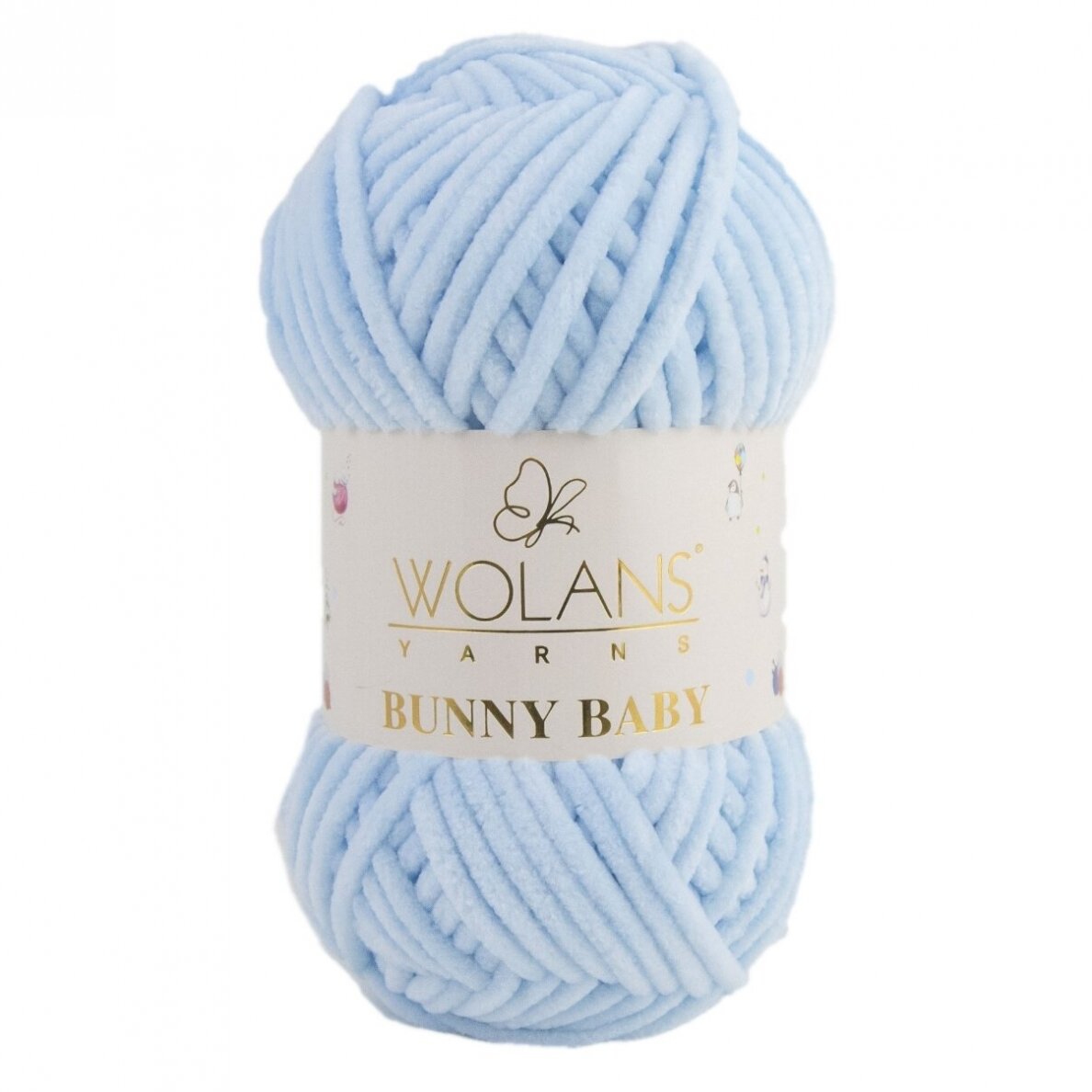 Wolans Bunny Baby 100-11 Puudersinine – šenilllõng