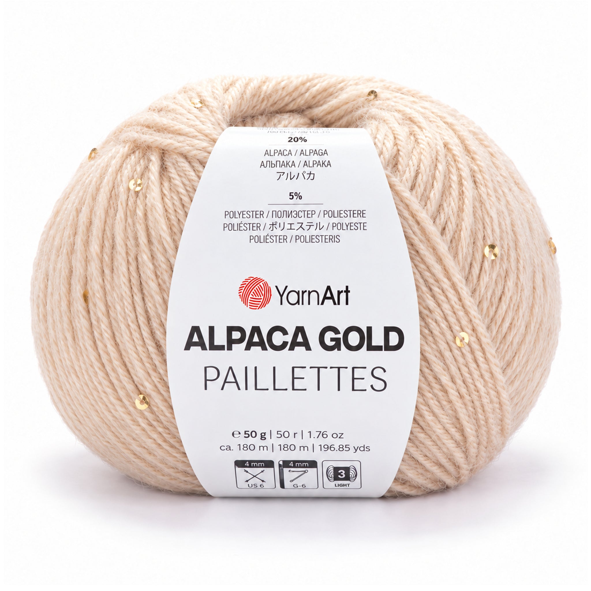YarnArt Alpaca Gold Paillettes