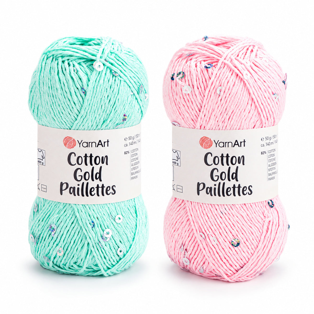 YarnArt Cotton Gold Paillettes