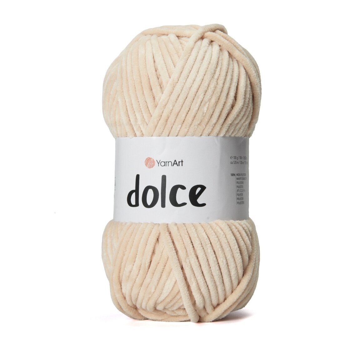 YarnArt Dolce 857 Kreemjas – kohev šenilllõng