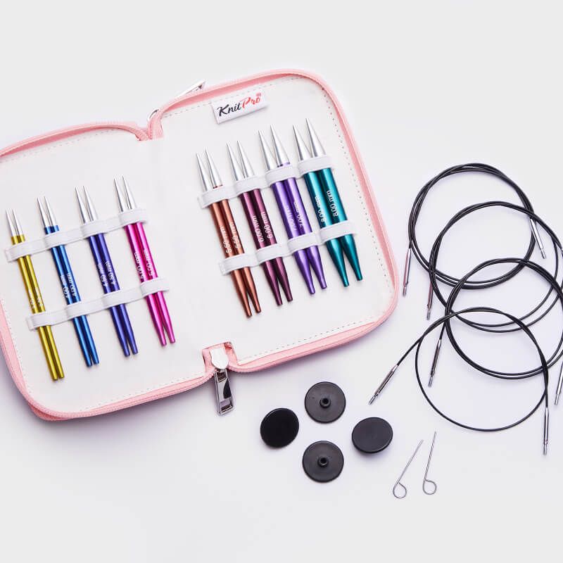 KnitPro Zing Special Deluxe keičiamų virbalų rinkinys (10 cm)
