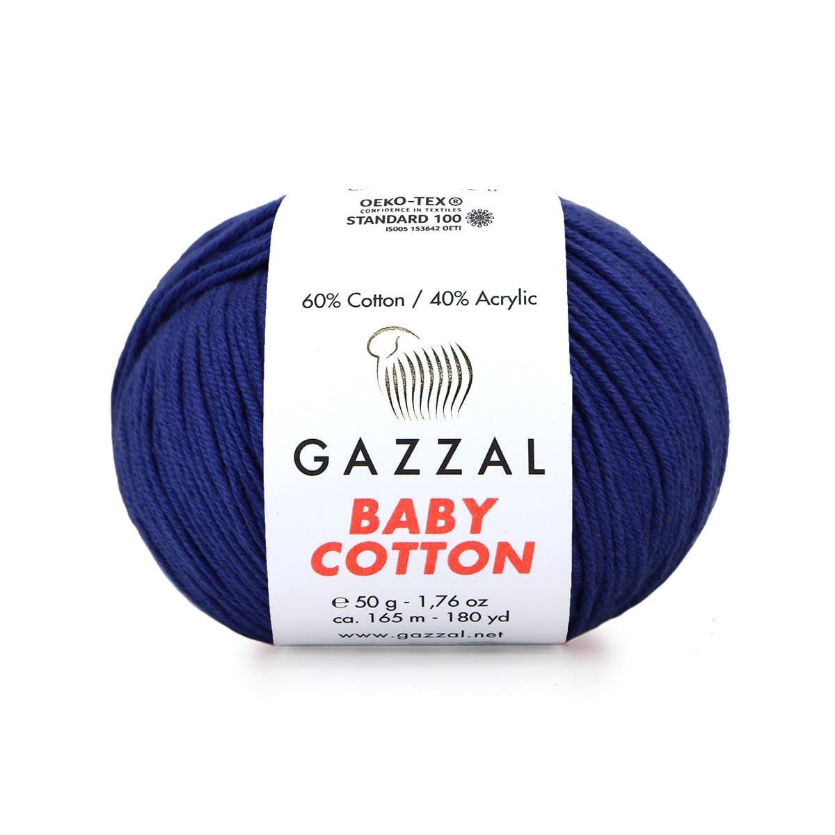 Gazzal Baby Cotton 3438 Blu navy – filato baby in cotone e acrilico