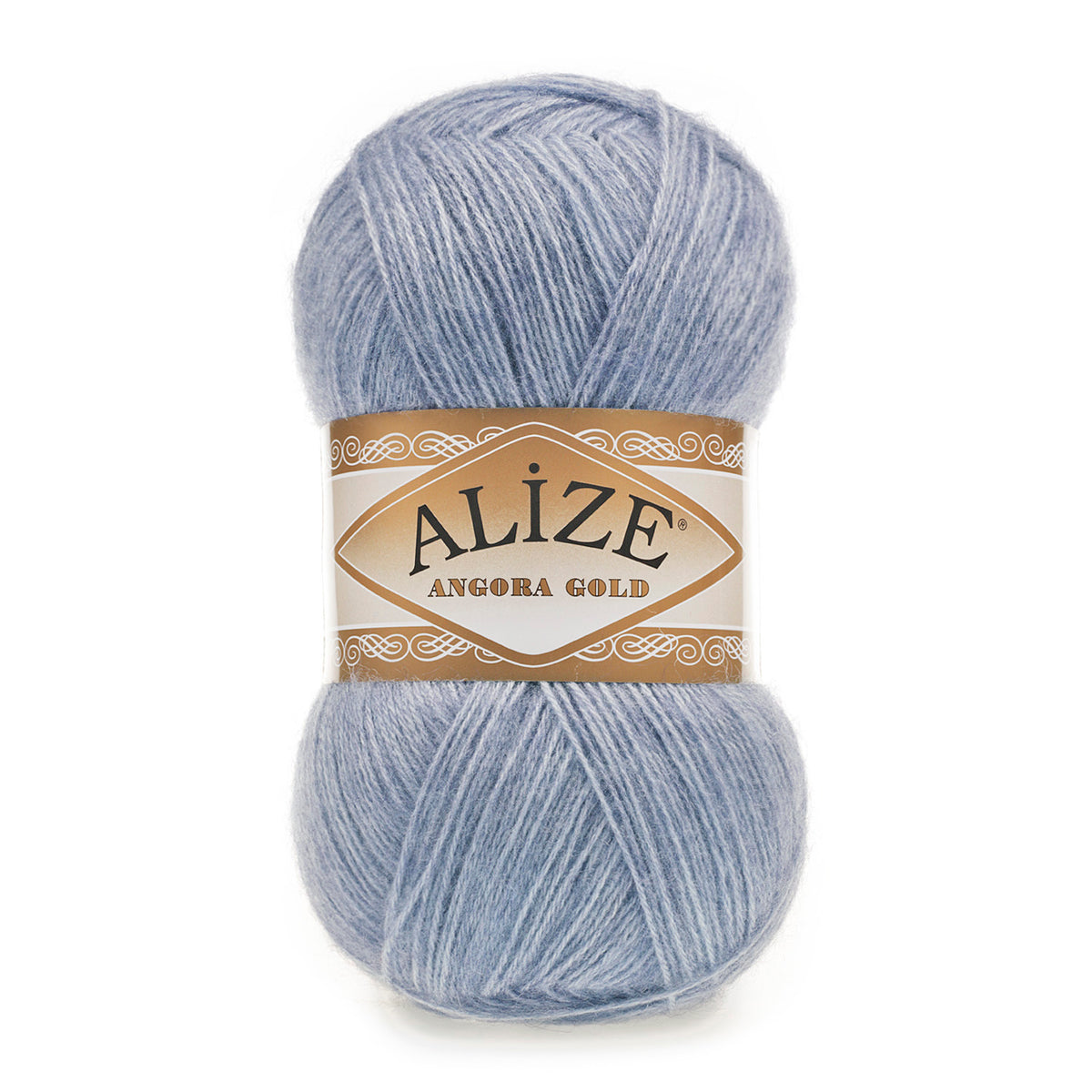 Alize Angora Gold 221 Ljus denim melerad – akryl- och ullgarn