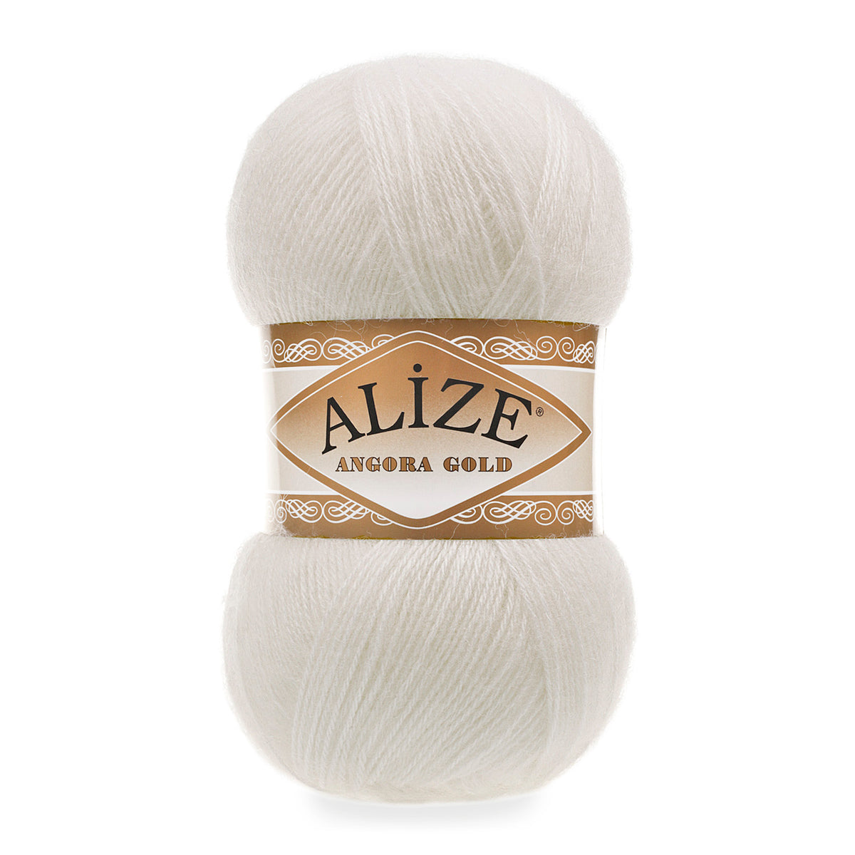 Alize Angora Gold 450 Benvit – akryl- och ullgarn