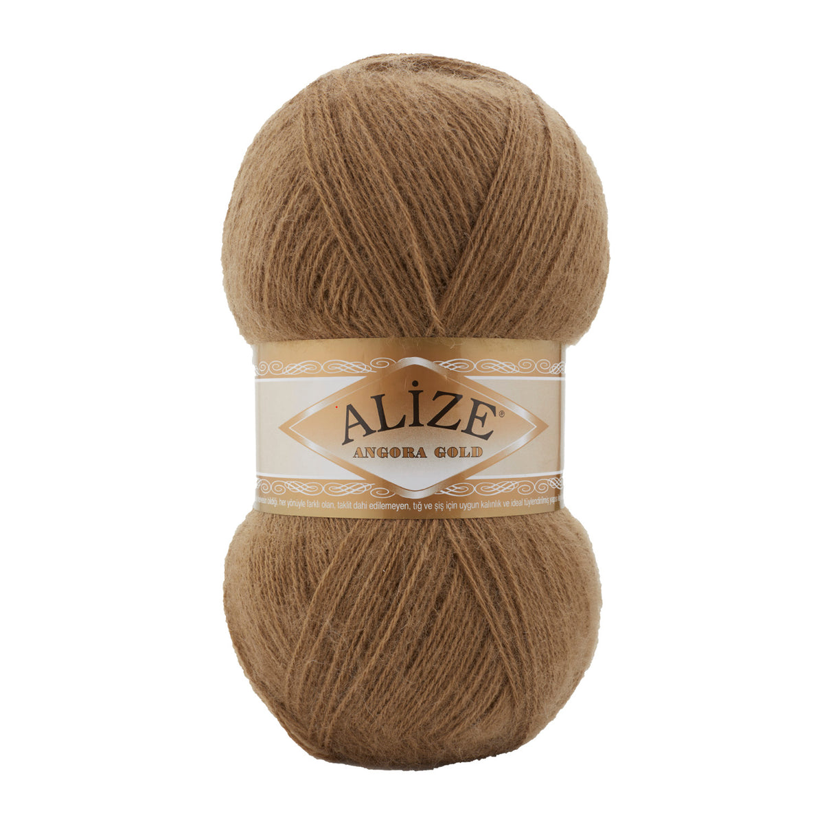 Alize Angora Gold 466 Valnöt – akryl- och ullgarn