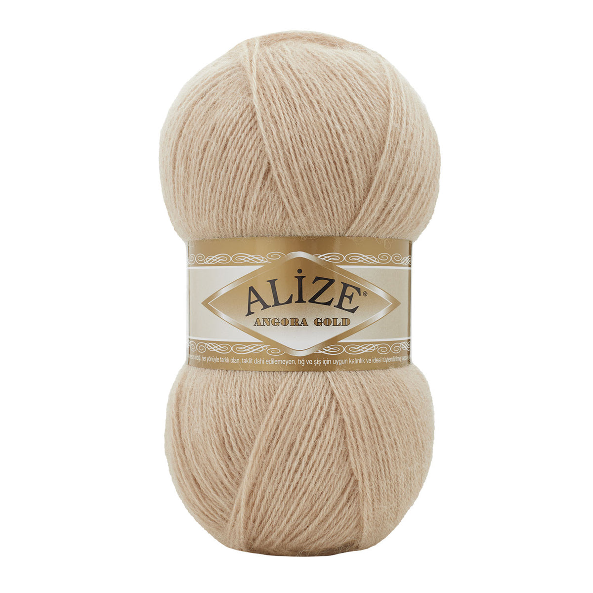Alize Angora Gold 524 Kamel – akryl- och ullgarn