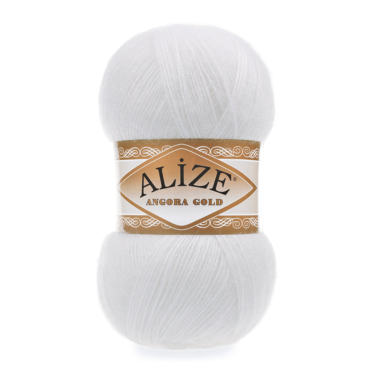 Alize Angora Gold 55 Vit – akryl- och ullgarn