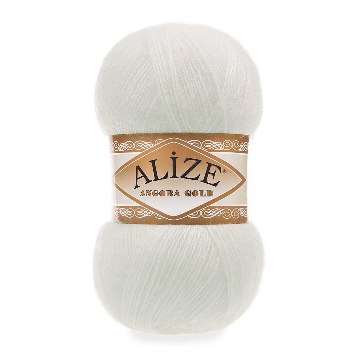 Alize Angora Gold 62 Vit – akryl- och ullgarn