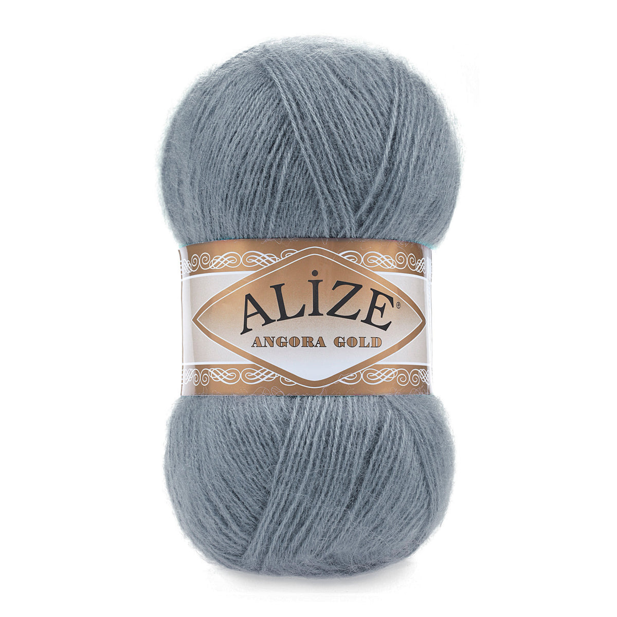 Alize Angora Gold 87 Mörkgrå – akryl- och ullgarn