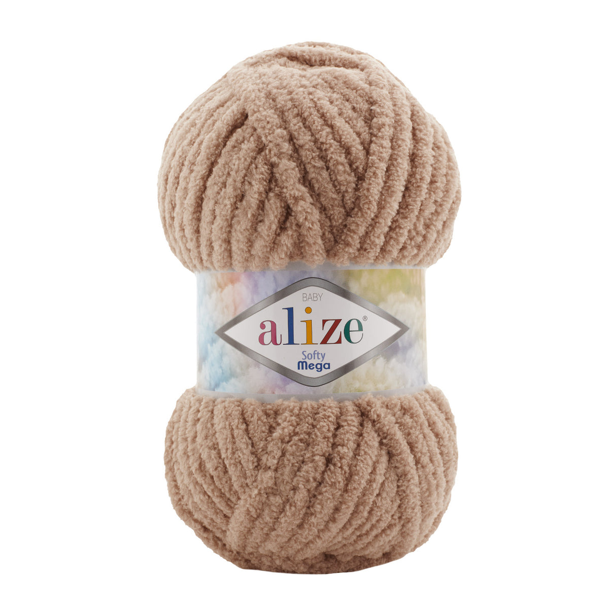Alize Softy Mega 617 Taupe – jäme plüüslõng