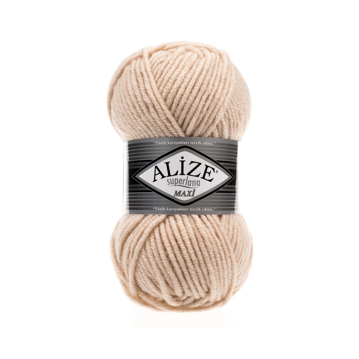 Alize Superlana Maxi 310 Beige – chunky wool acrylic yarn