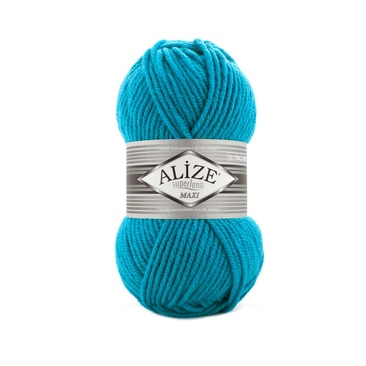 Alize Superlana Maxi 484 Teal – chunky wool acrylic yarn