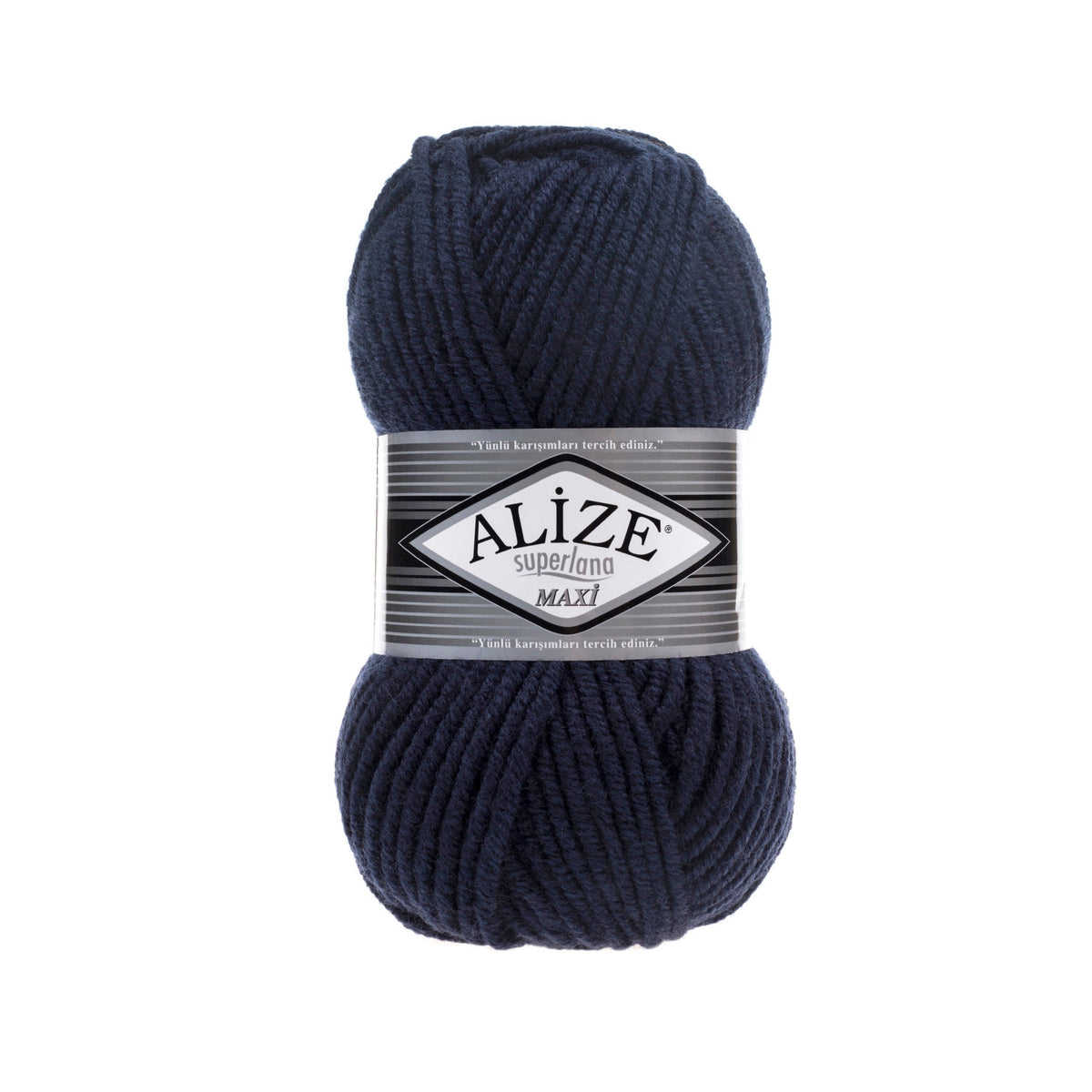 Alize Superlana Maxi 58 Navy – chunky wool acrylic yarn