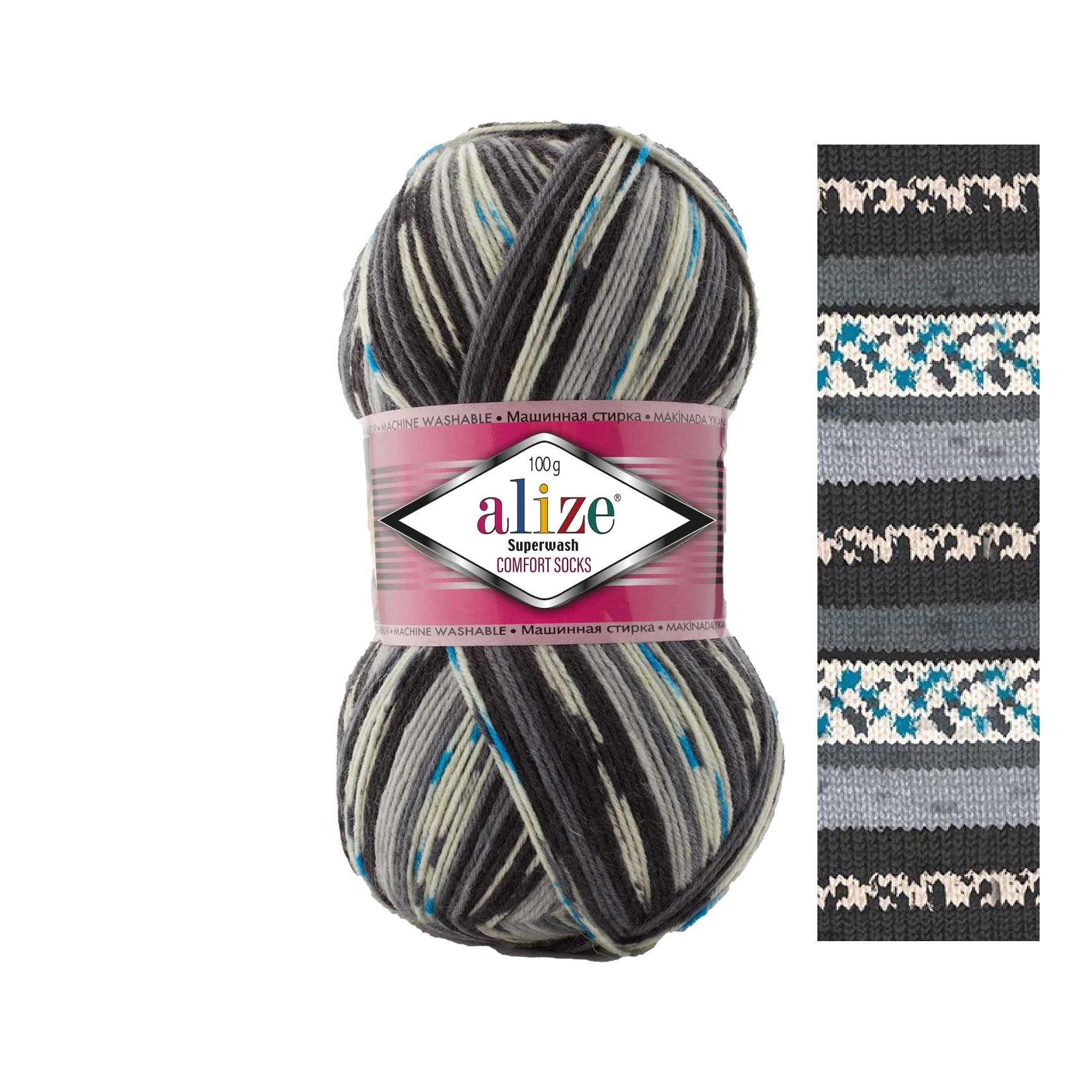 Alize Superwash Comfort Socks Superwash 7650