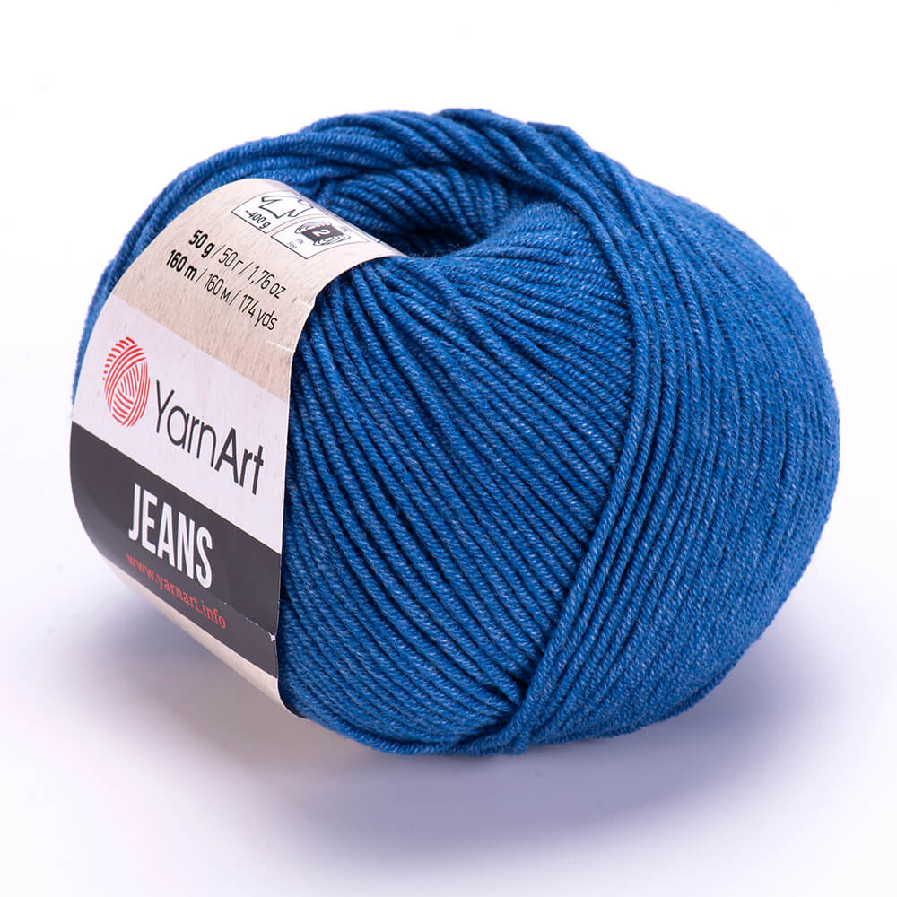 YarnArt Jeans 17 Koboltblå – bomulls- och akrylgarn