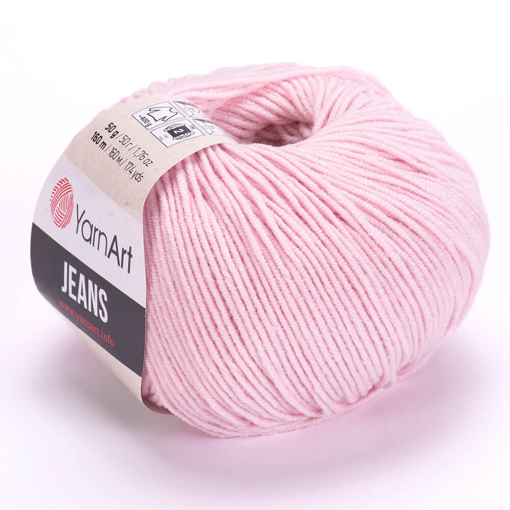 YarnArt Jeans 18 Puderrosa – bomulls- och akrylgarn