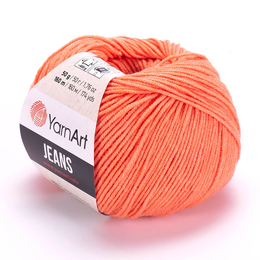 YarnArt Jeans 23 Korall – bomulls- och akrylgarn