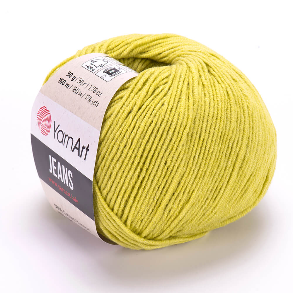 YarnArt Jeans 29 Lime – bomulls- och akrylgarn