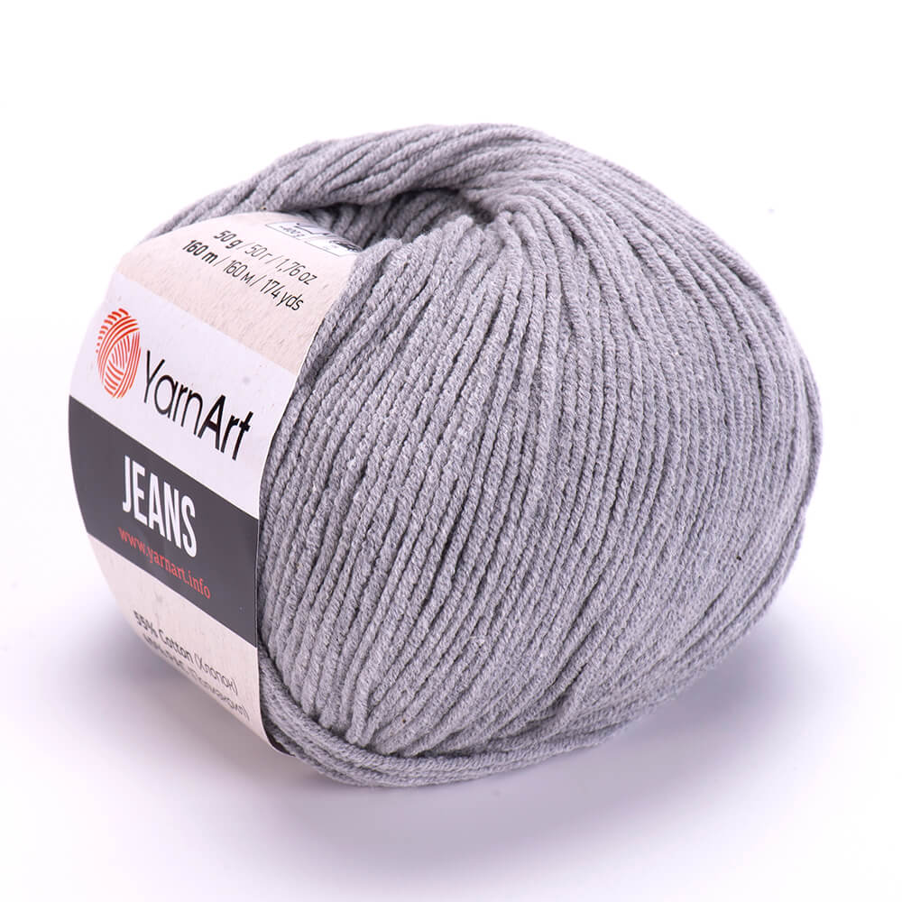 YarnArt Jeans 46 Grå – bomulls- och akrylgarn