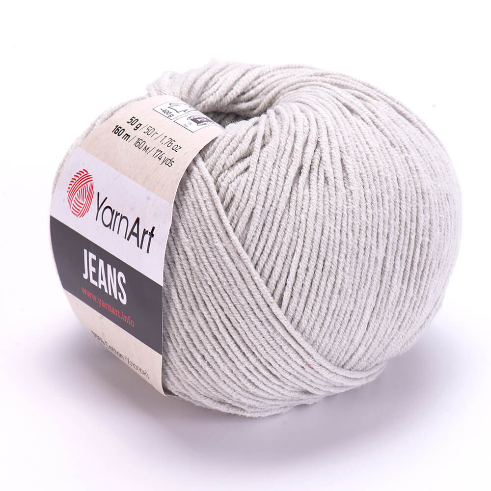 YarnArt Jeans 49 Silver – bomulls- och akrylgarn