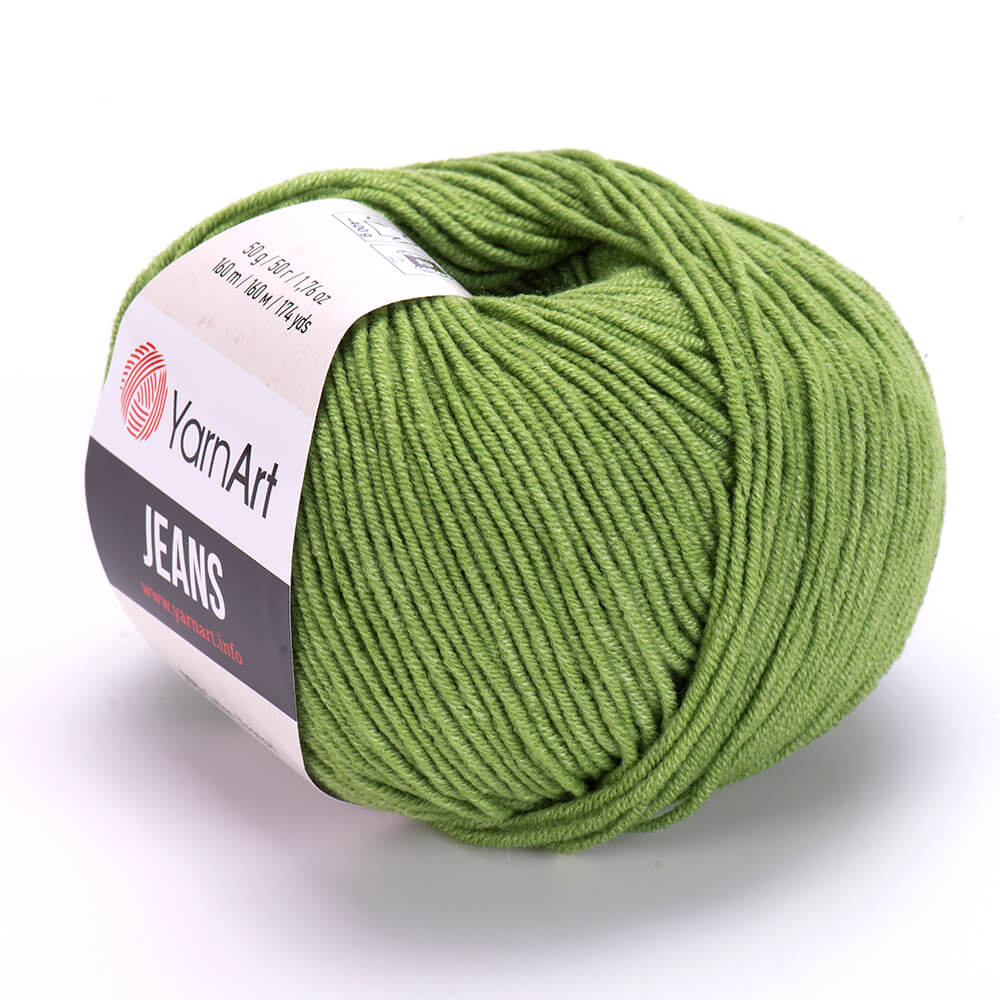 YarnArt Jeans 69 Grön – bomulls- och akrylgarn