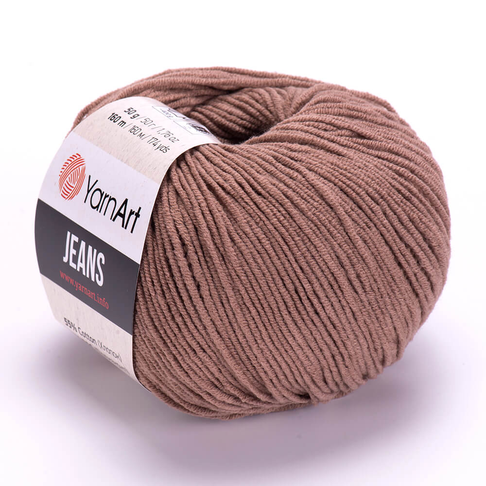 YarnArt Jeans 71 Mocka – bomulls- och akrylgarn