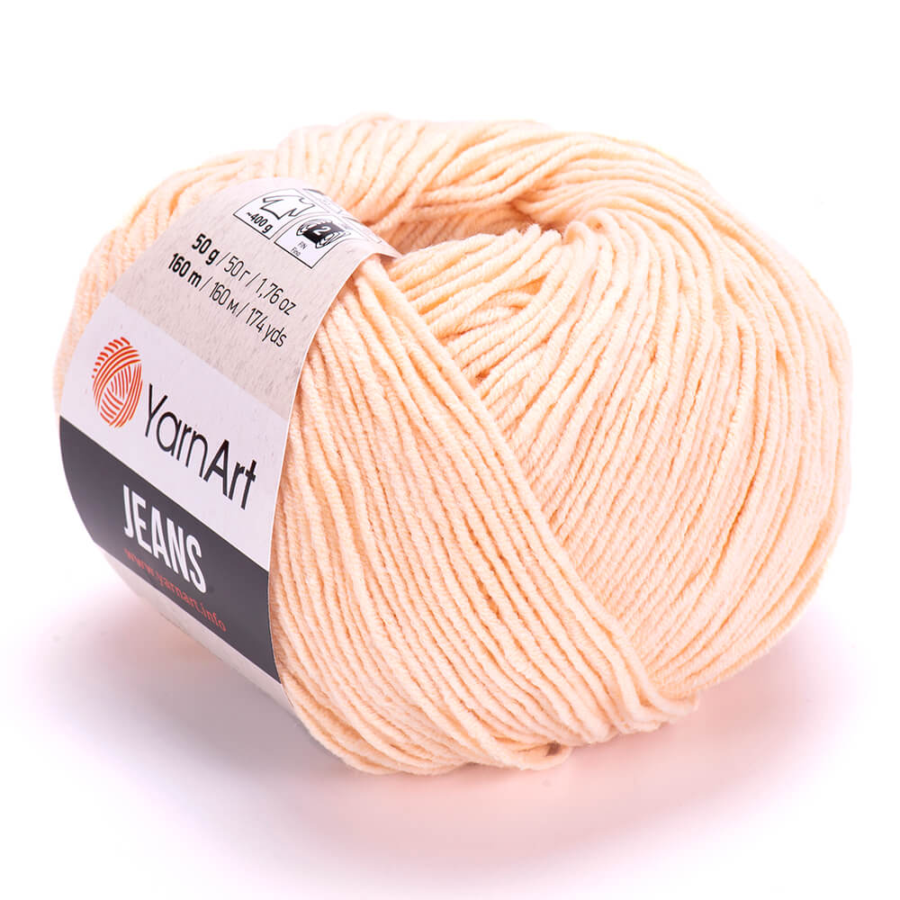 YarnArt Jeans 73 Persika – bomulls- och akrylgarn