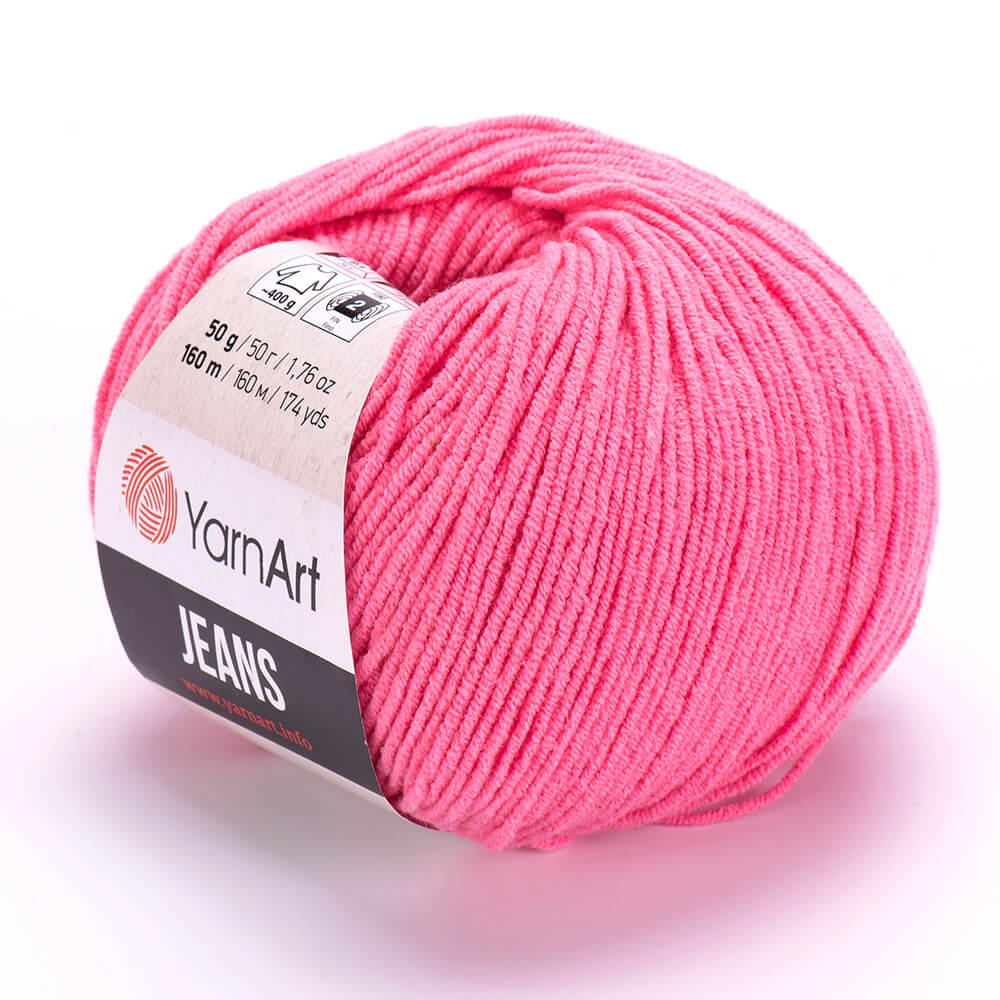 YarnArt Jeans 78 Godisrosa – bomulls- och akrylgarn