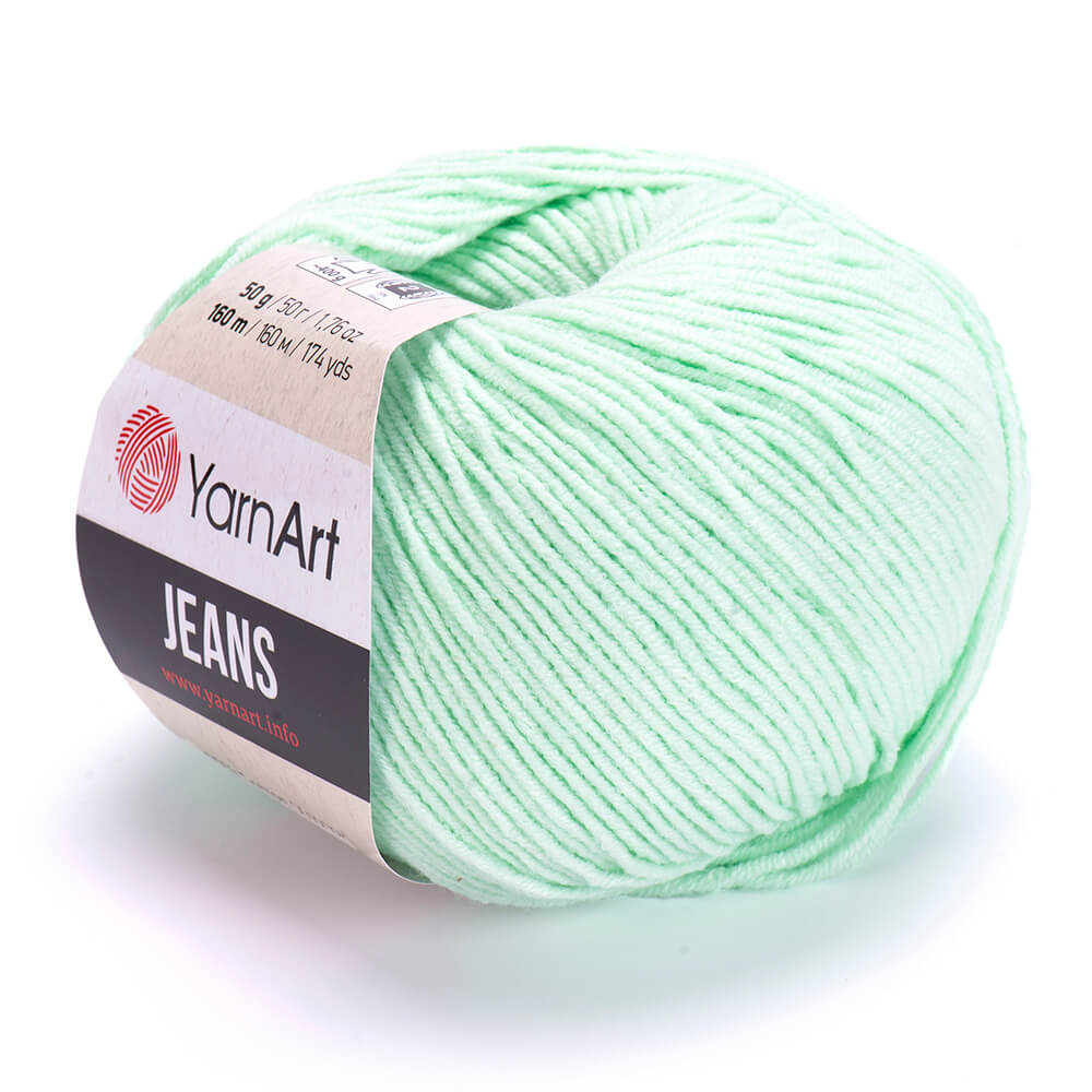 YarnArt Jeans 79 Havsskum – bomulls- och akrylgarn