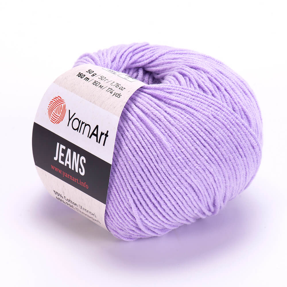 YarnArt Jeans 89 Lavendel – bomulls- och akrylgarn