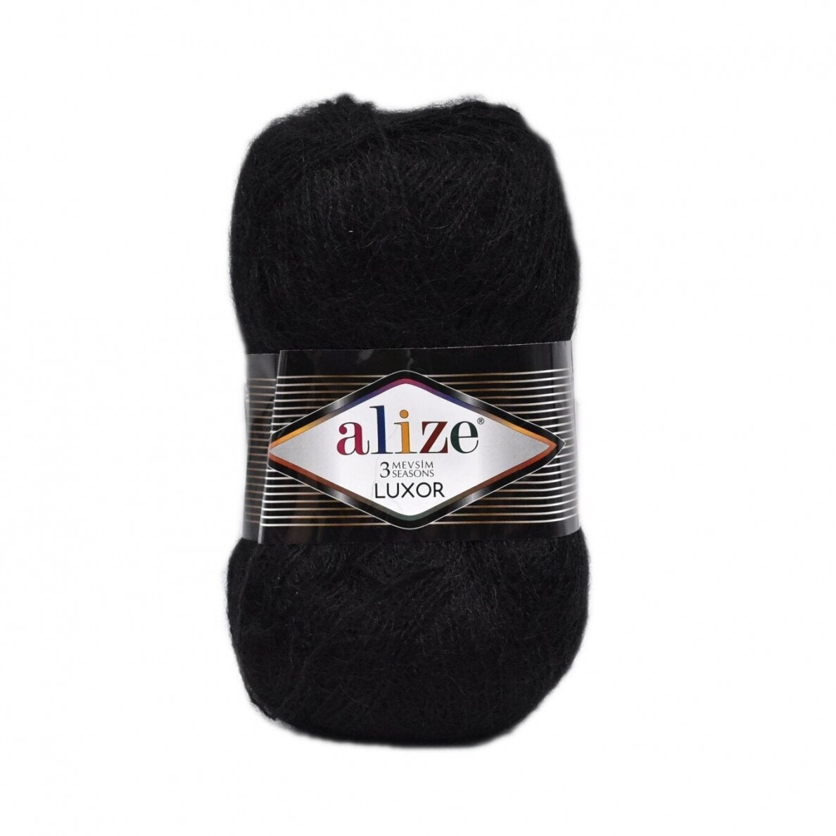 Alize 3 Season 60 Juoda – lengvi akrilo siūlai su moheriu ir vilna
