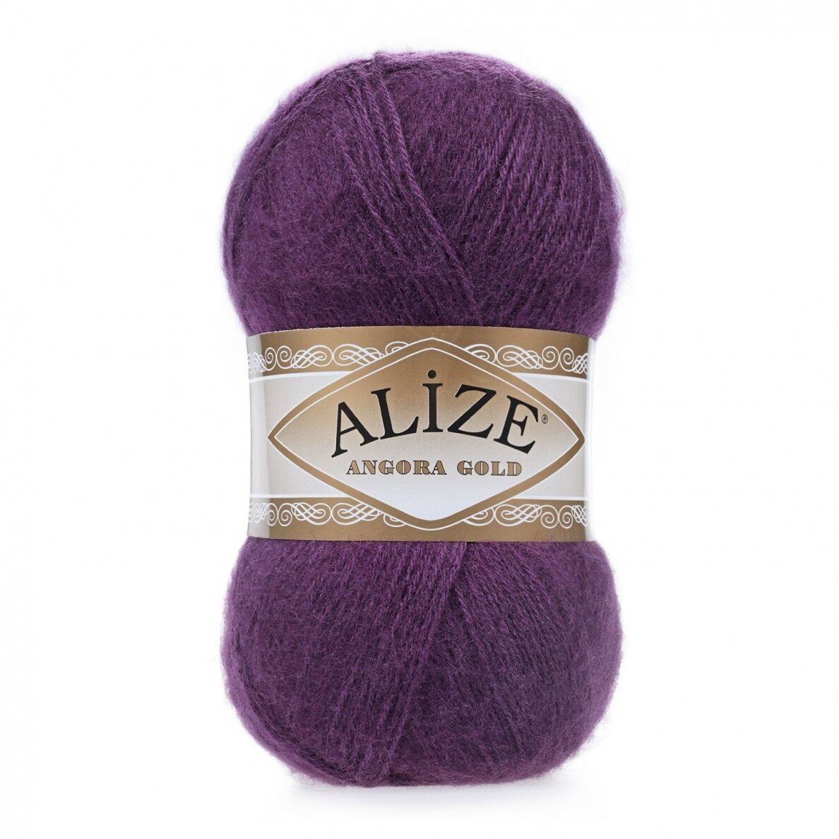 Alize Angora Gold 111 Aubergine – akryl- och ullgarn