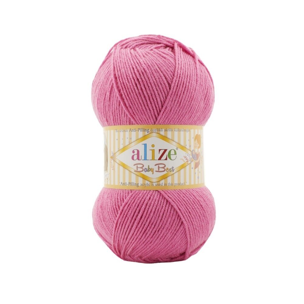 Alize Baby Best 157 Конфетно-розовый – детская пряжа с бамбуком