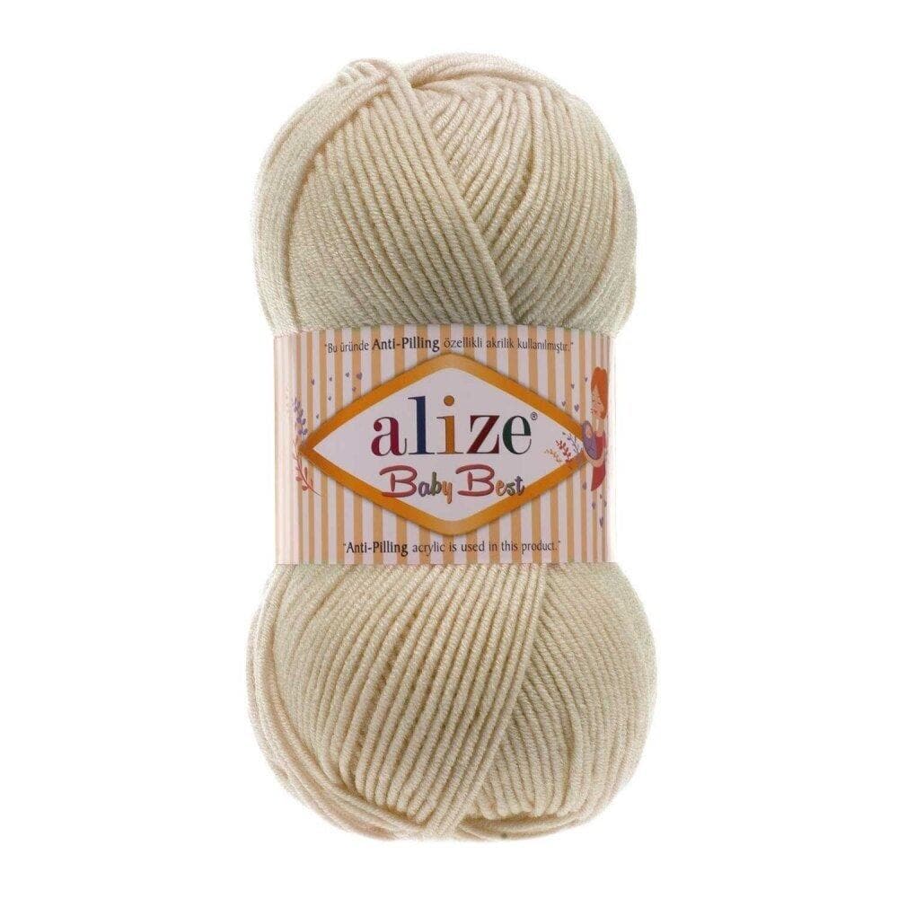 Alize Baby Best 599 Слоновая кость – детская пряжа с бамбуком