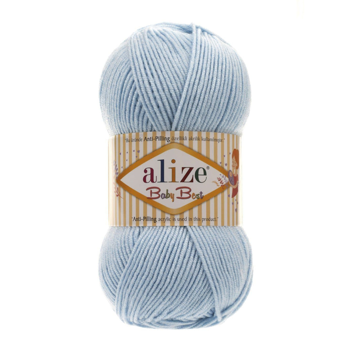 Alize Baby Best 40 Голубой – детская пряжа с бамбуком