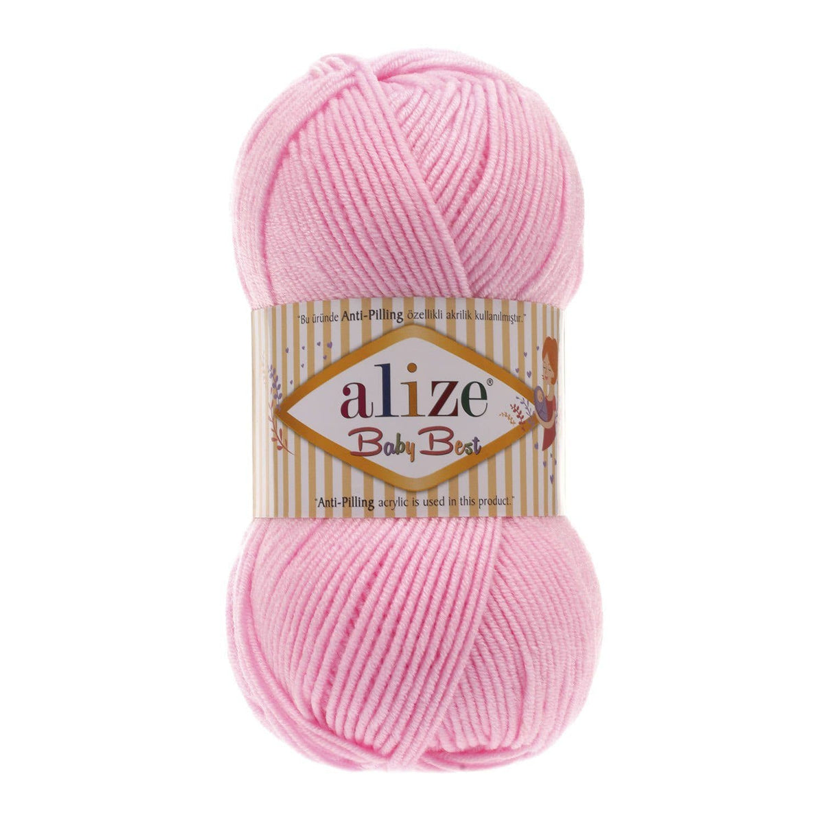 Alize Baby Best 191 Светло-розовый – детская пряжа с бамбуком