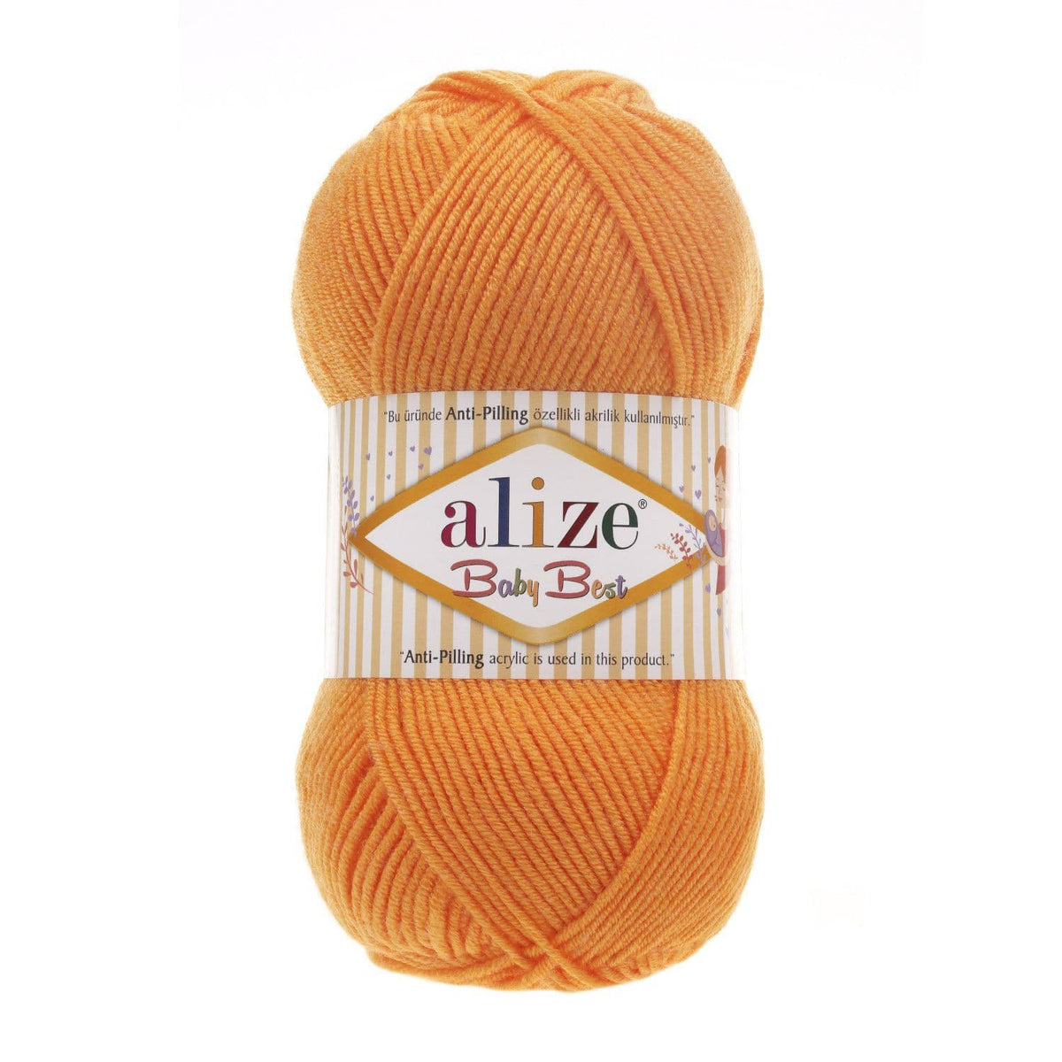 Alize Baby Best 336 Оранжевый – детская пряжа с бамбуком
