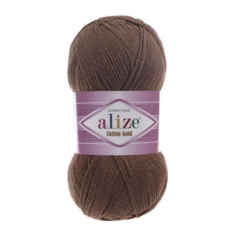 Alize Cotton Gold 493 Brun – bomulls- och akrylgarn