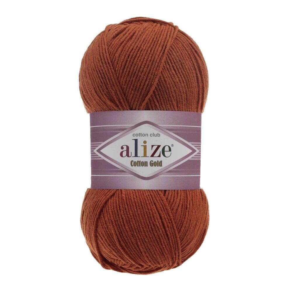 Alize Cotton Gold 36 Tegelröd – bomulls- och akrylgarn