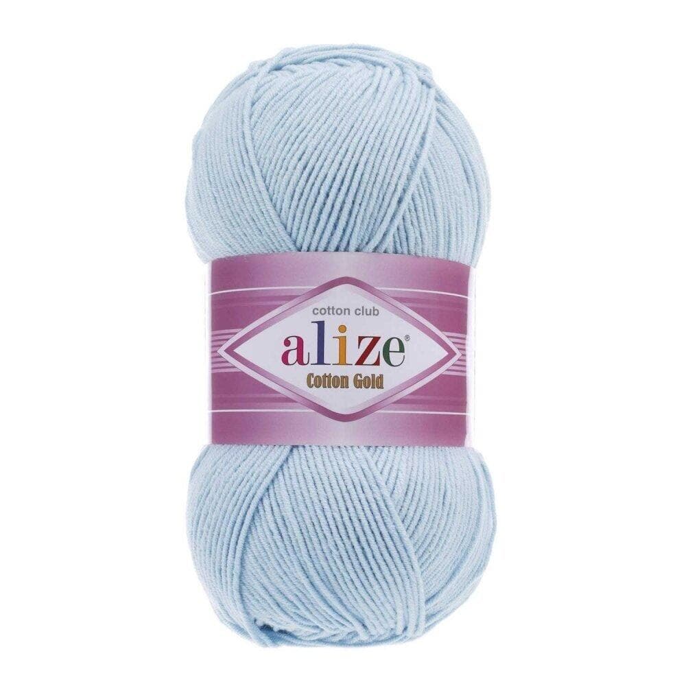 Alize Cotton Gold 513 Puderblå – bomulls- och akrylgarn