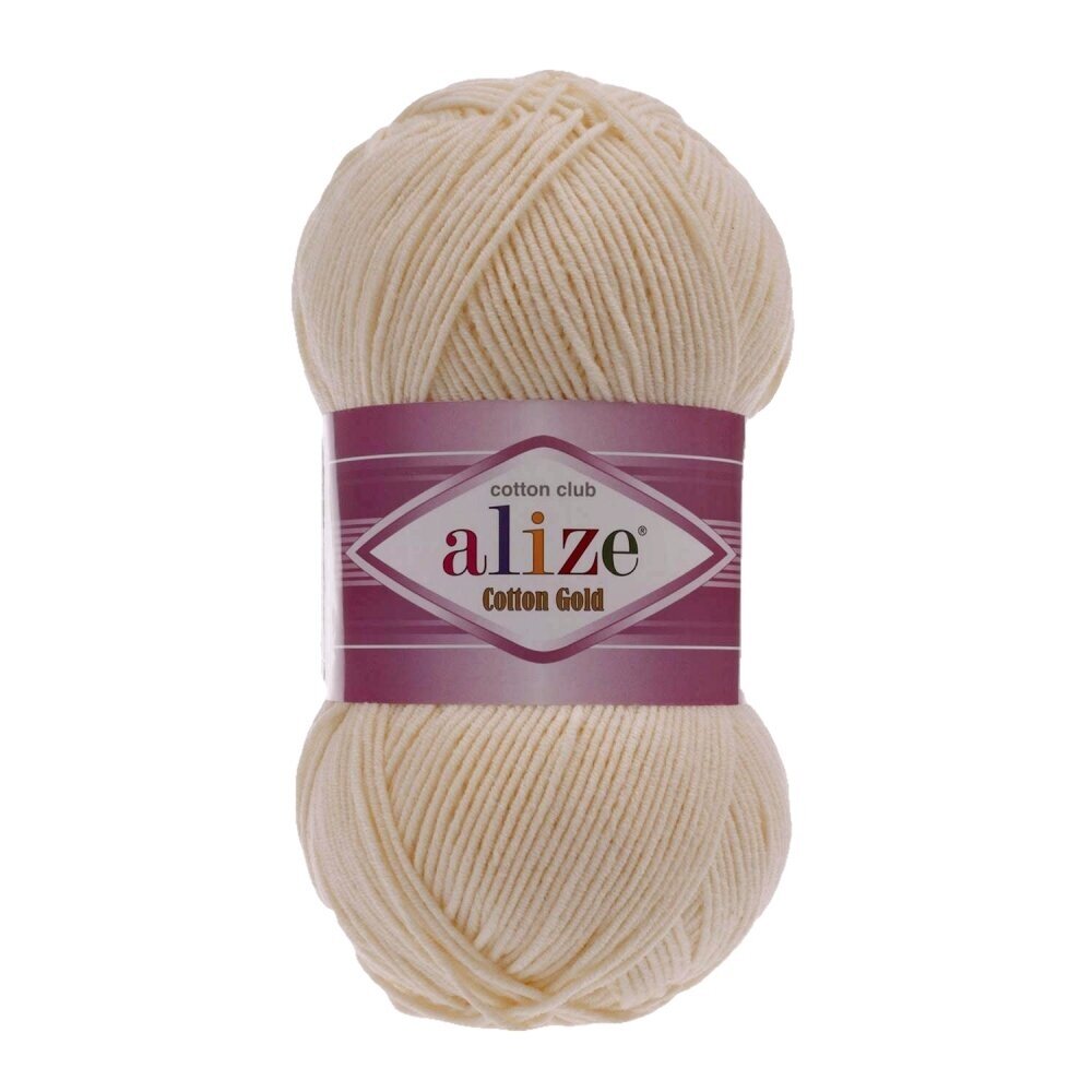 Alize Cotton Gold 458 Elfenben – bomulls- och akrylgarn