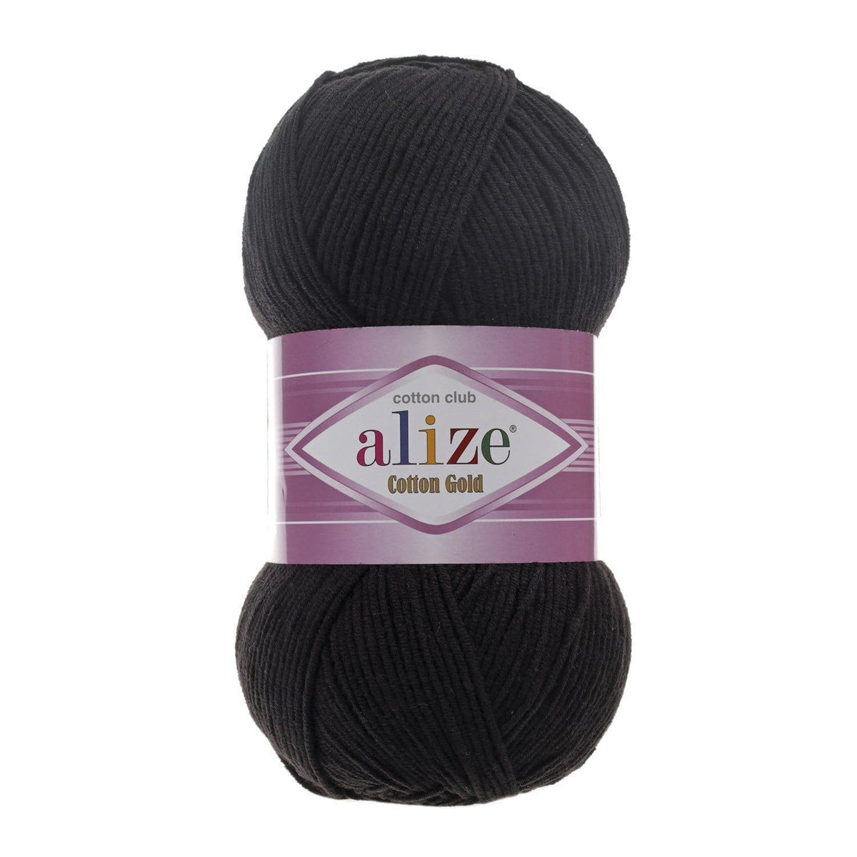 Alize Cotton Gold 60 Svart – bomulls- och akrylgarn
