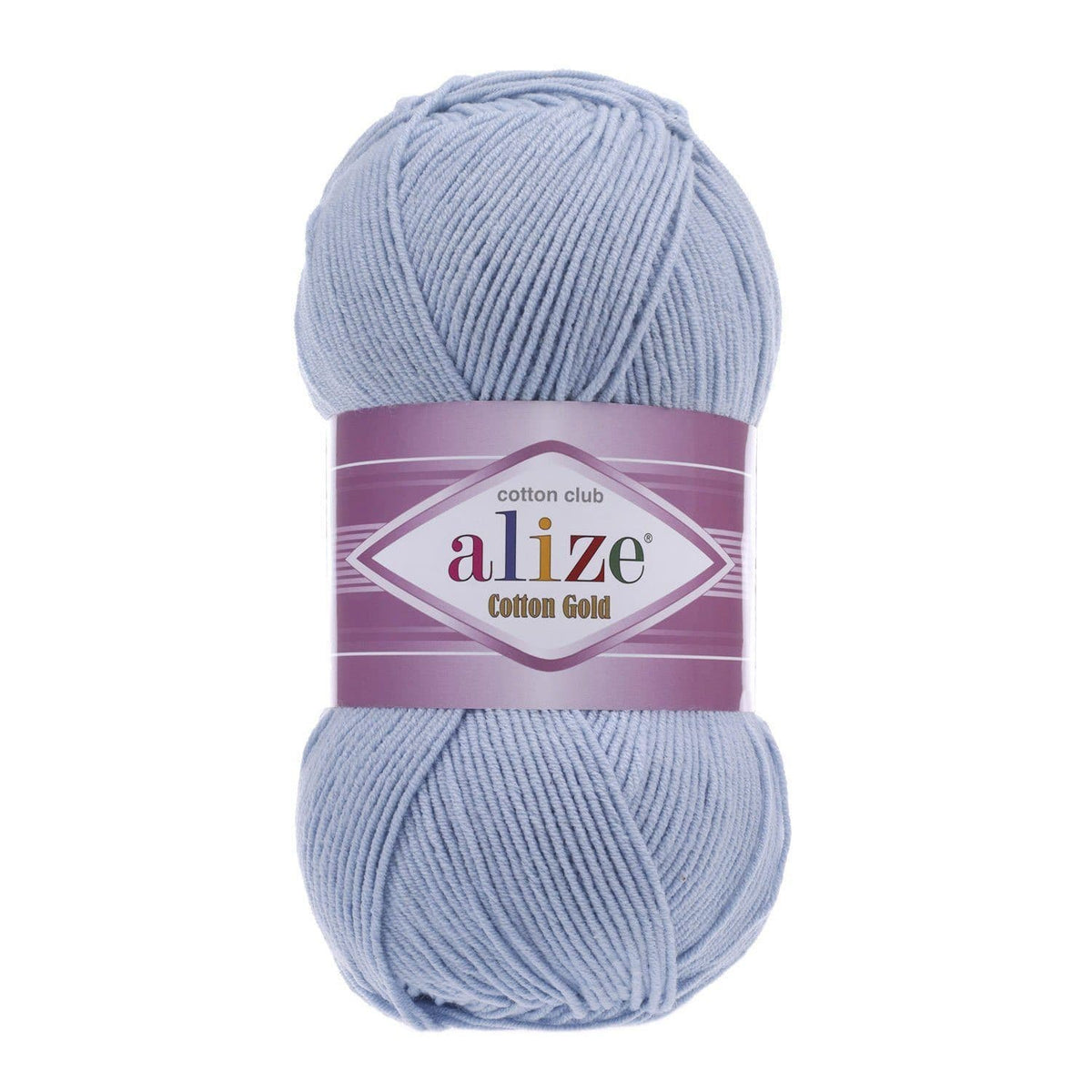 Alize Cotton Gold 40 Lavendelblå – bomulls- och akrylgarn