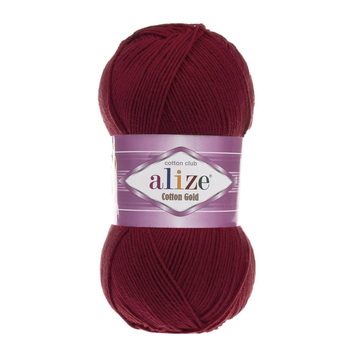 Alize Cotton Gold 390 Burgunder – bomulls- och akrylgarn