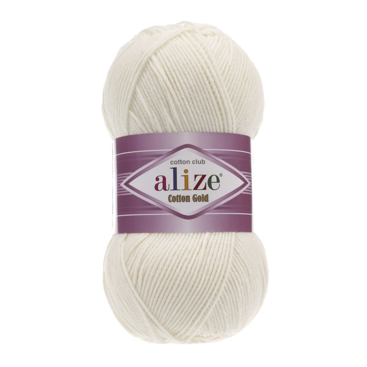 Alize Cotton Gold 62 Elfenben – bomulls- och akrylgarn