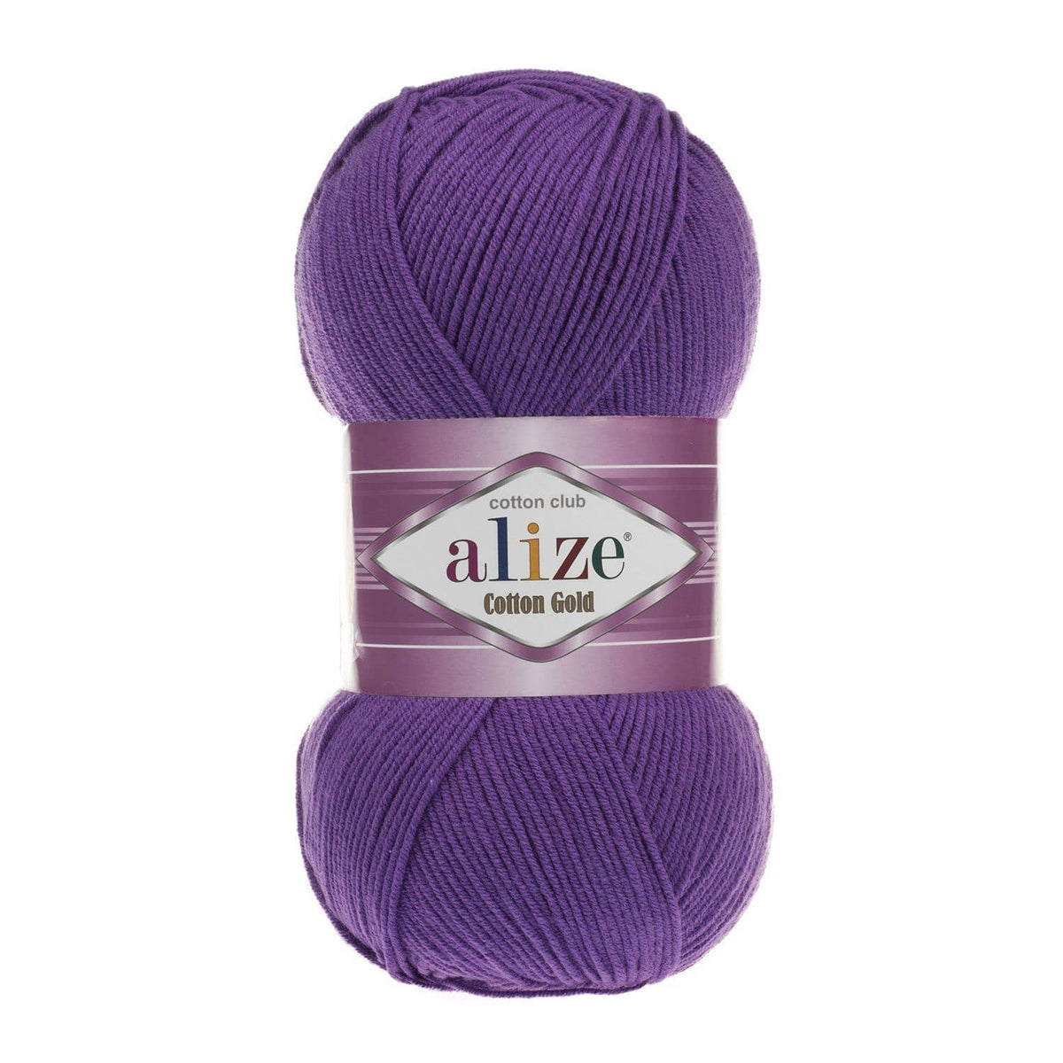 Alize Cotton Gold 44 Purpur – bomulls- och akrylgarn
