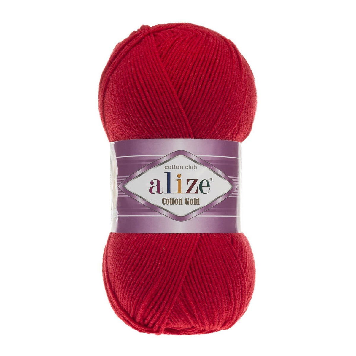 Alize Cotton Gold 56 Röd – bomulls- och akrylgarn