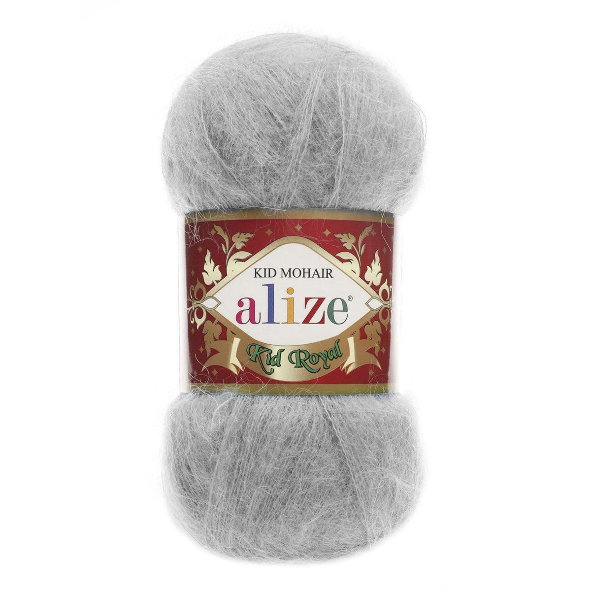 Alize Kid Royal 50 224 Šviesiai pilka – ploni moherio siūlai